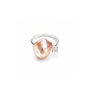 Isolated close-up of the multicolor baroque pearl ring