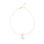 Coin baroque pearl 18k gold-plated seed pearl necklace official studio shot