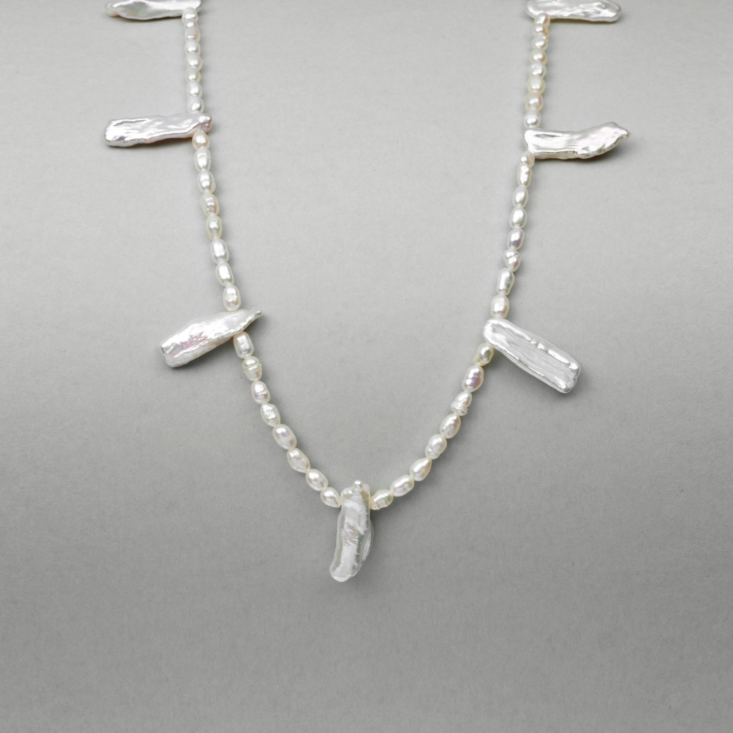 Luminous Stems Pearl Necklace