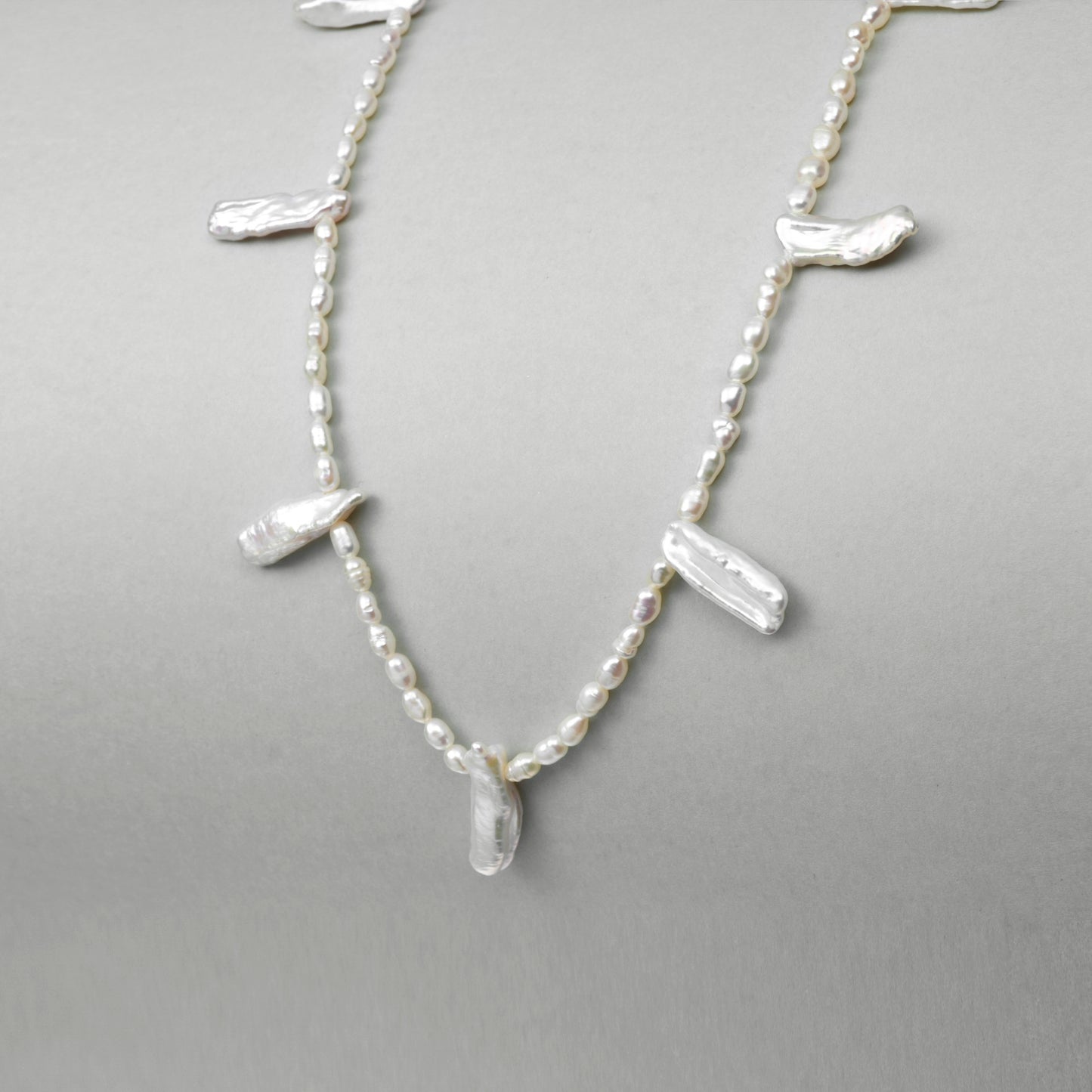 Luminous Stems Pearl Necklace