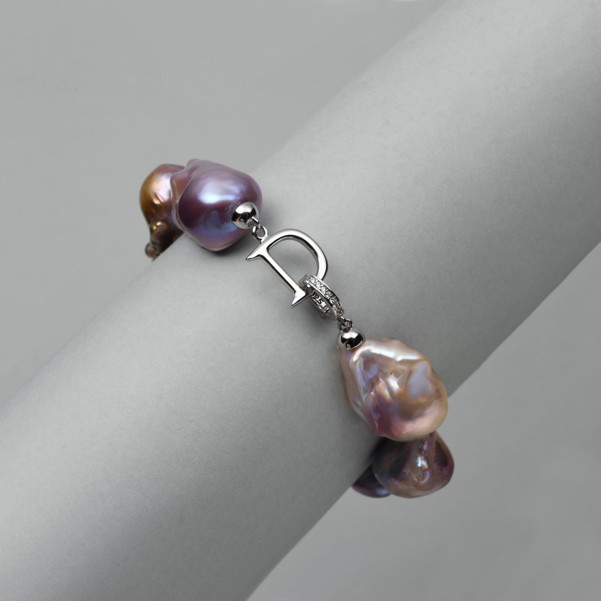 Luna | Purple Baroque Pearl Bracelet