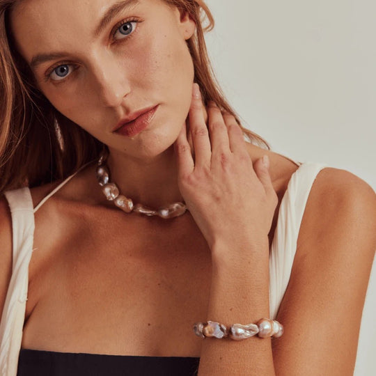 Ada | Purple Baroque Pearl Mixed Jewelry Set