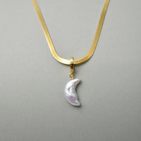 Moon Drop Snake Chain Pendant main thumbnail