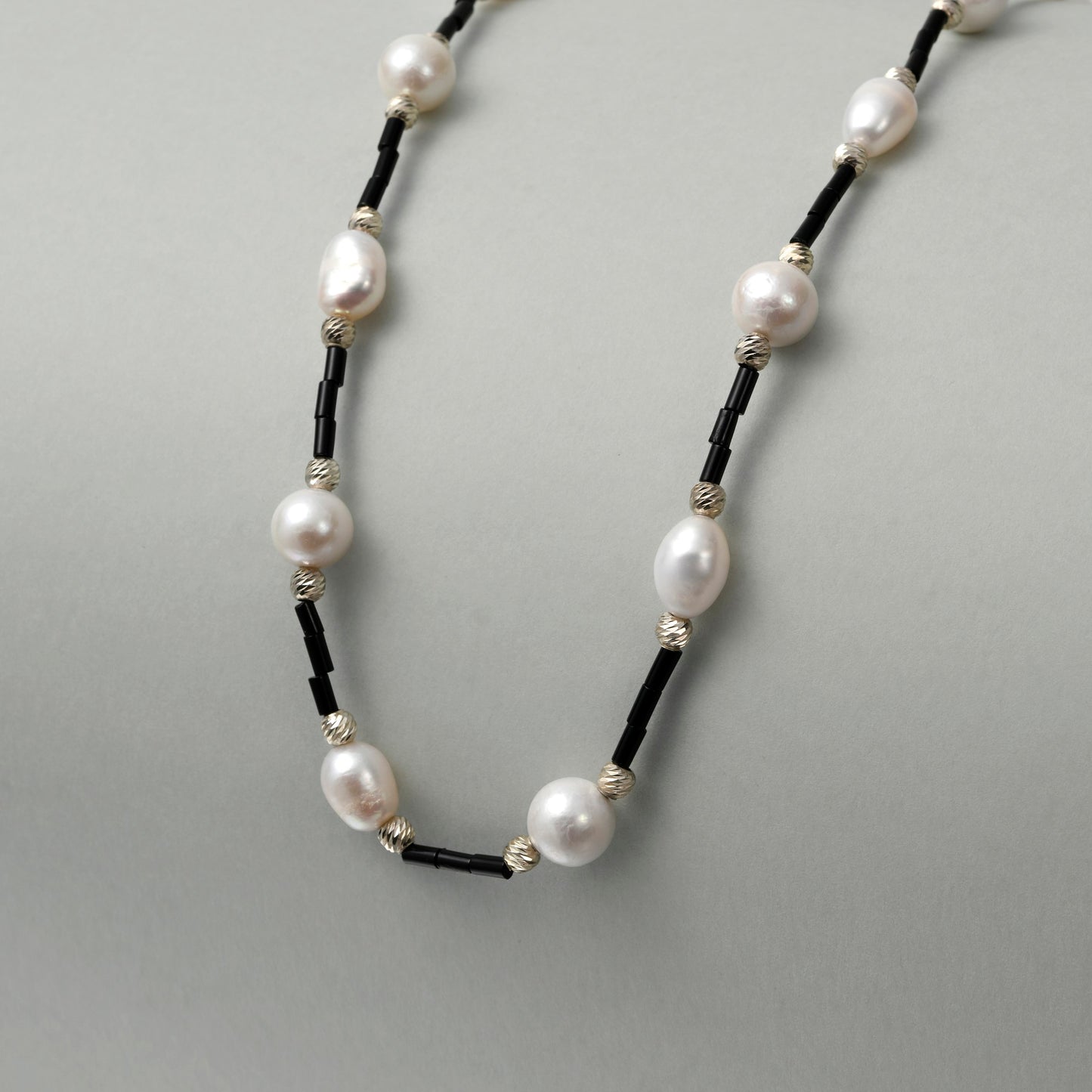 Monolith Line Baroque Pearl Necklace