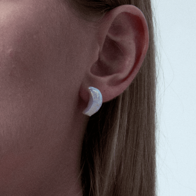 Moonlit Baroque Pearl Earrings image 2