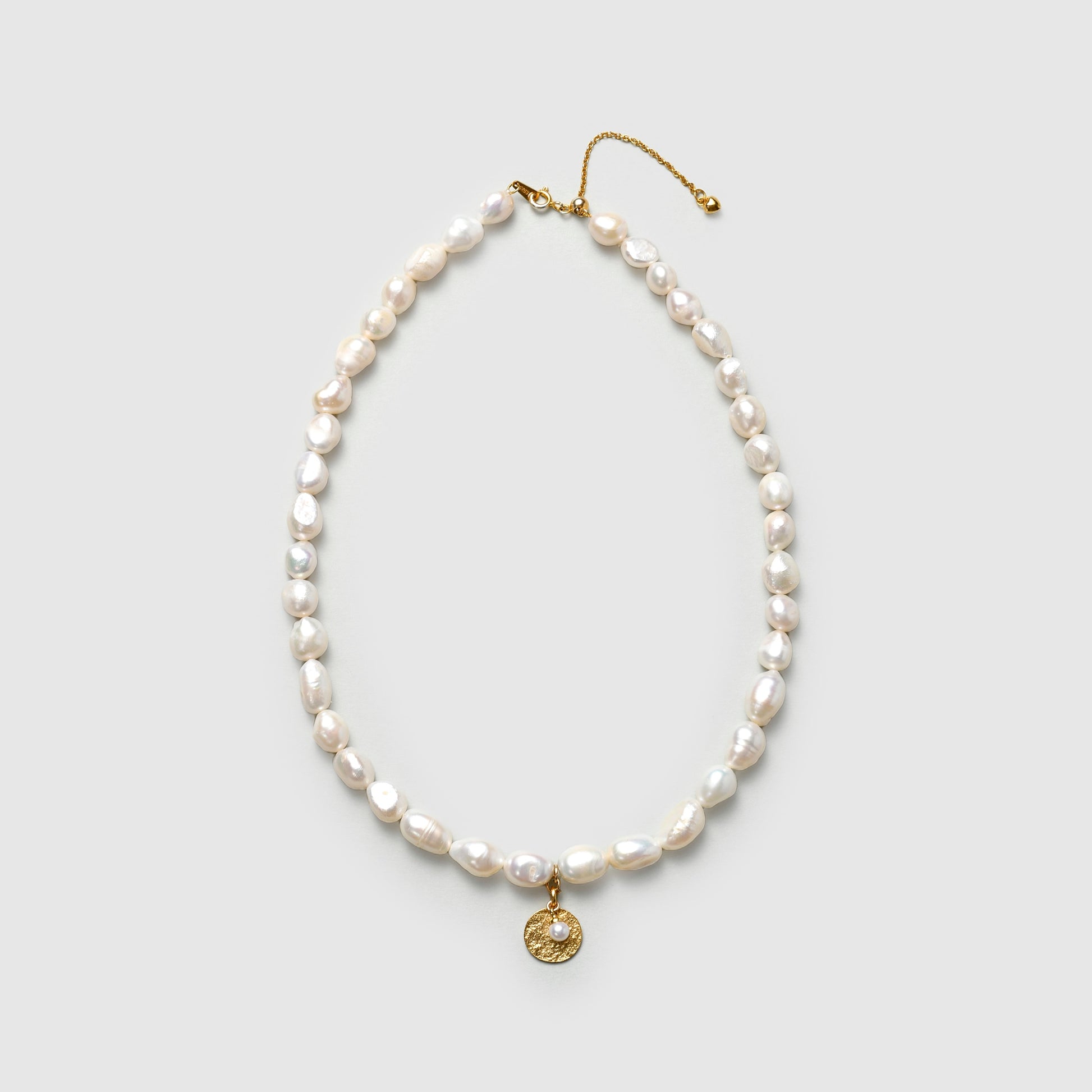 Natural freshwater baroque pearl necklace