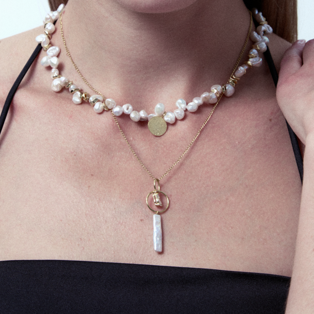 Pendentif en perle baroque Orbit  thumbnail 1