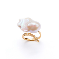 Orbit Cascade Baroque Pearl Ring main thumbnail