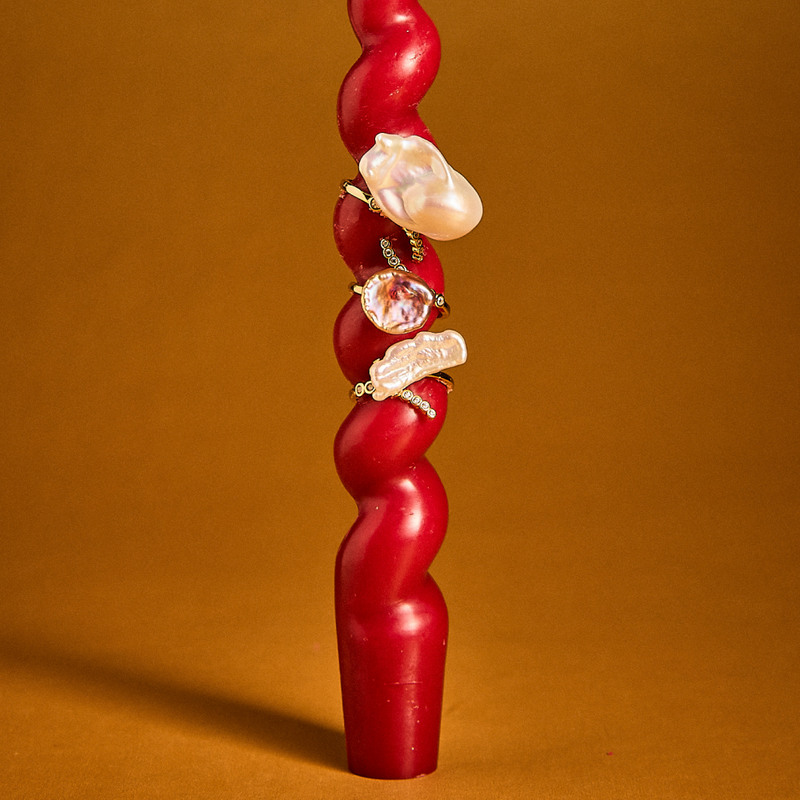 Radiant Crest Baroque Pearl Ring image 4