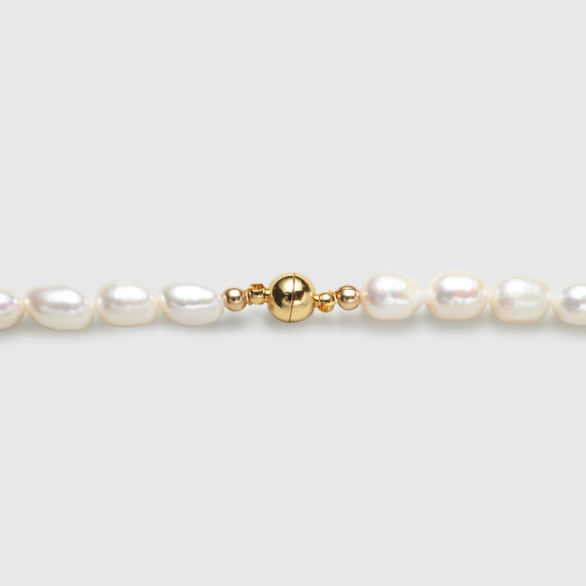 Roe | White Button Baroque Pearl 18k Gold Necklace