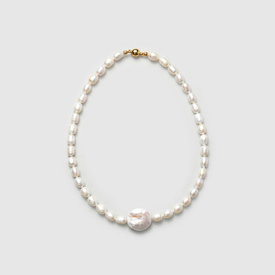 Bouton Vacances romaines, chaîne de perles pour pull