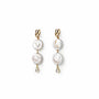 Roman Holiday double baroque pearl drop earrings main view