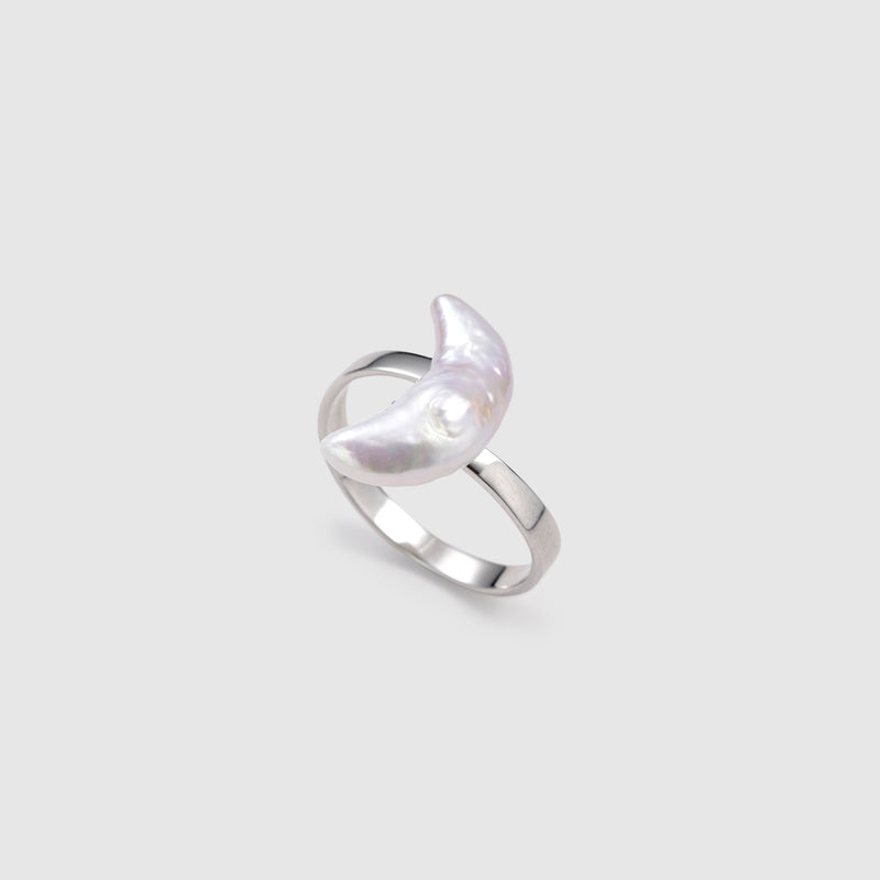 Moon Pearl Open Ring image 2