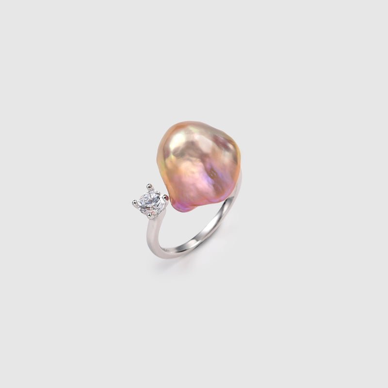 Aurora Baroque Pearl Open Ring image 2