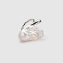 Big Baroque Pearl Open Ring