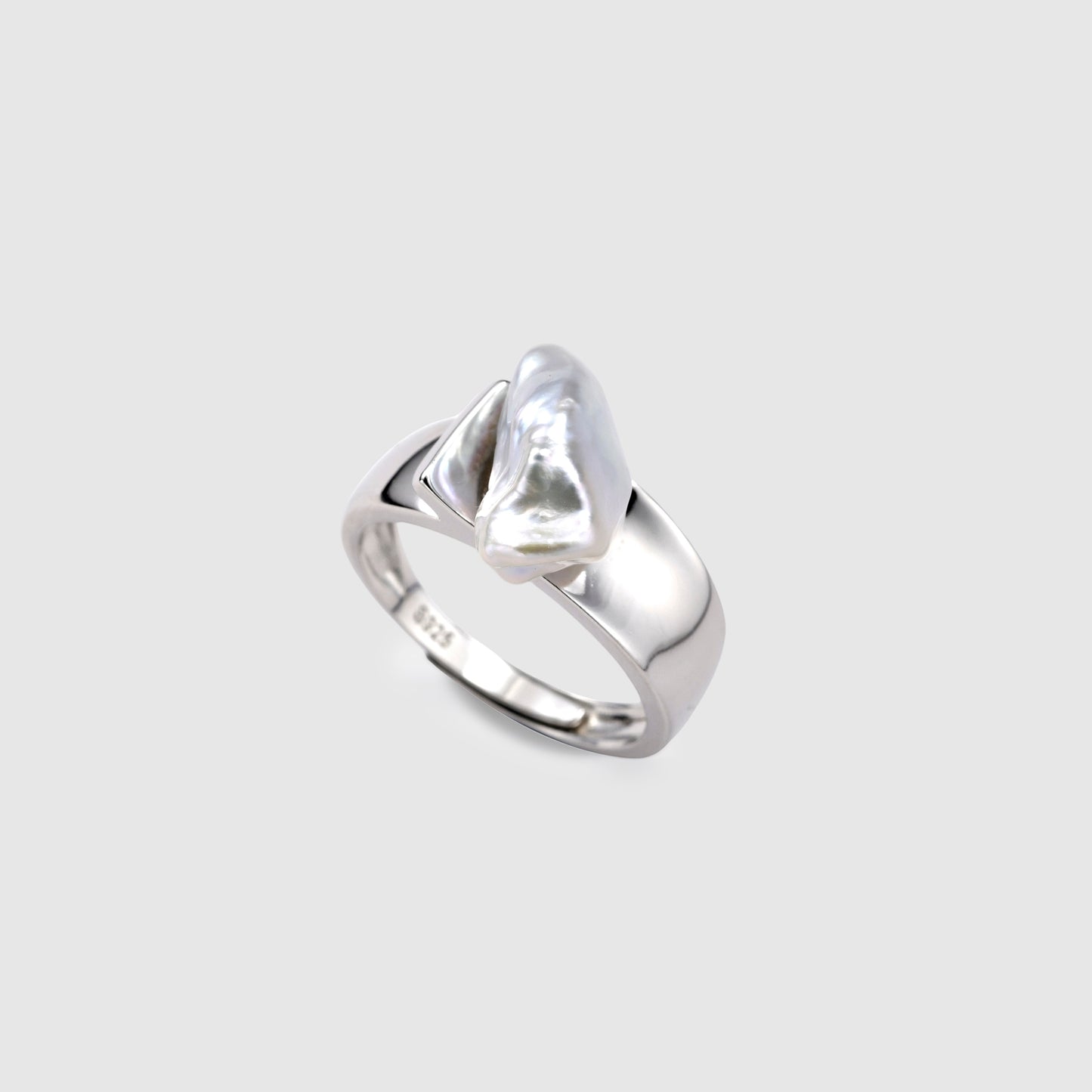 Keshi Pearl Open Ring