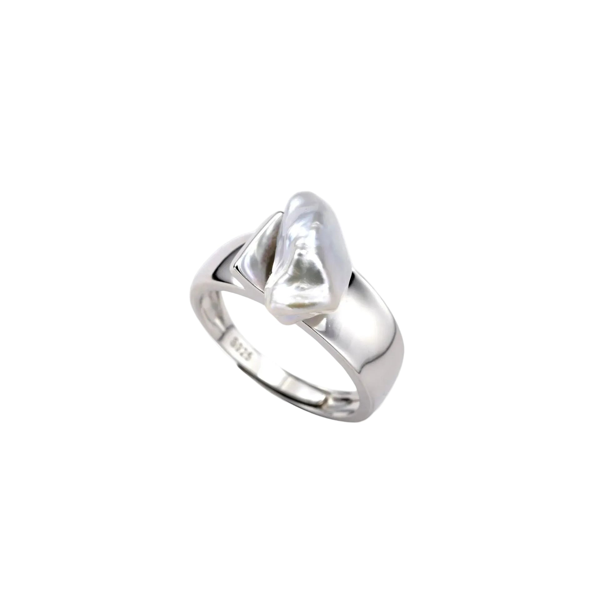 Keshi Pearl Open Ring