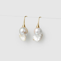 Baroque Pearl Lustre Hook Earrings main thumbnail