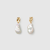 Flowing Baroque Pearl Earrings main thumbnail