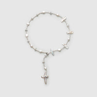 Cross Baroque Pearl Collage Necklace main thumbnail