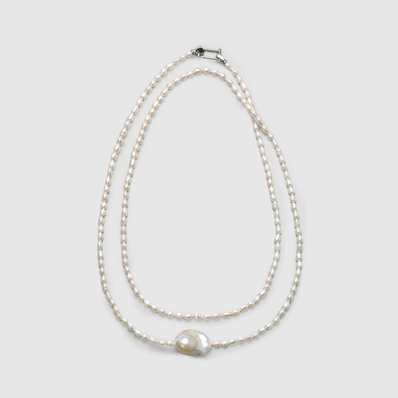Twin Layer Baroque Pearl Necklace