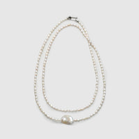 Twin Layer Baroque Pearl Necklace main thumbnail