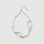 Roman Holiday button Pearl Choker