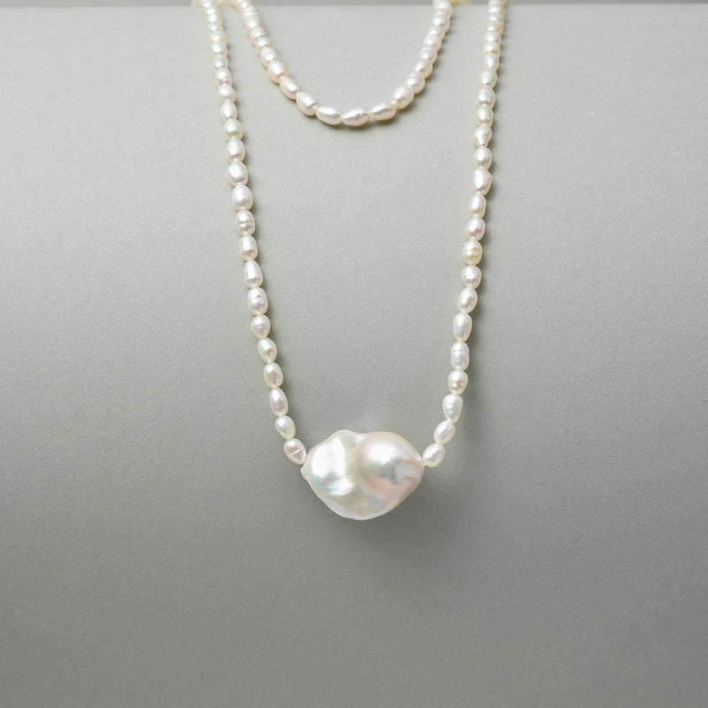 Baroque Statement Pearl Necklace