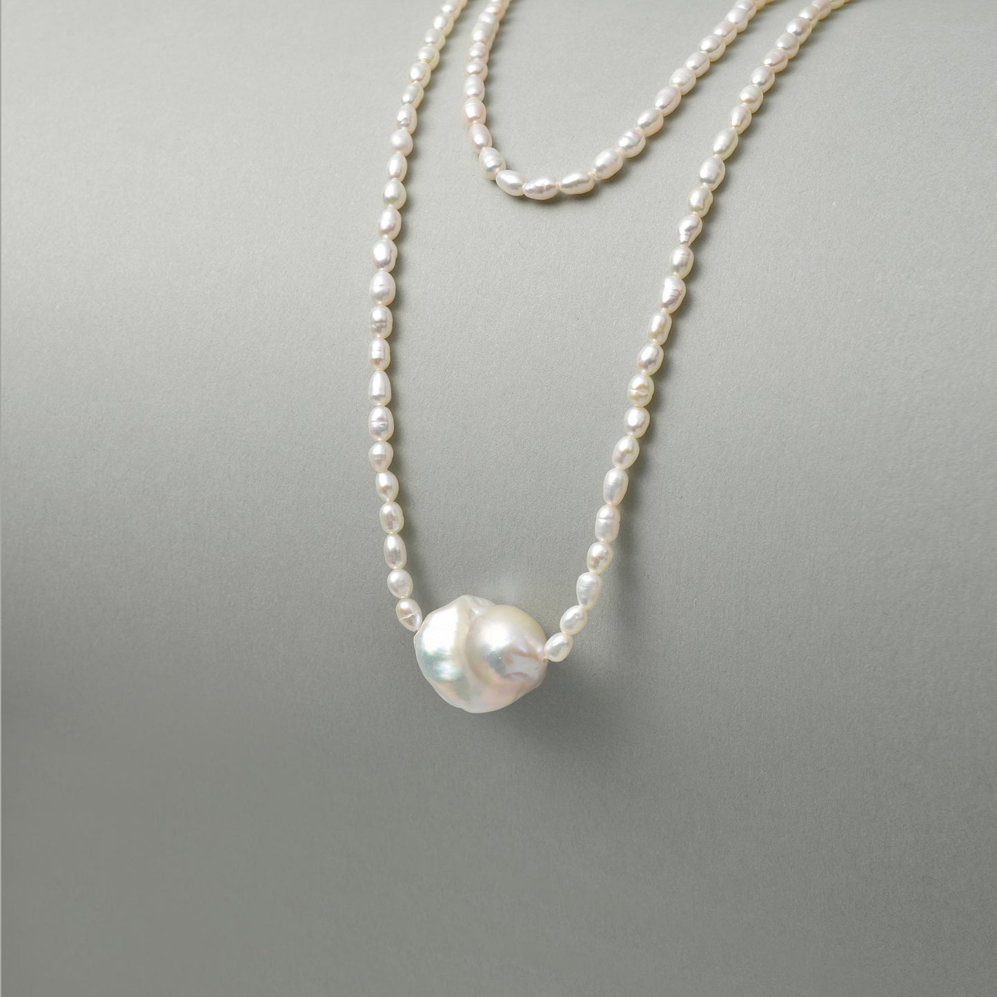 Baroque Statement Pearl Necklace