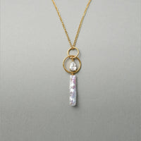 Orbit Baroque Pearl Pendant thumbnail 2