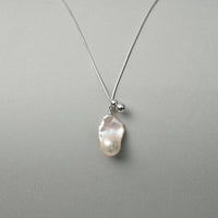 Baroque Blue Mini Drop Pearl Pendant thumbnail 2