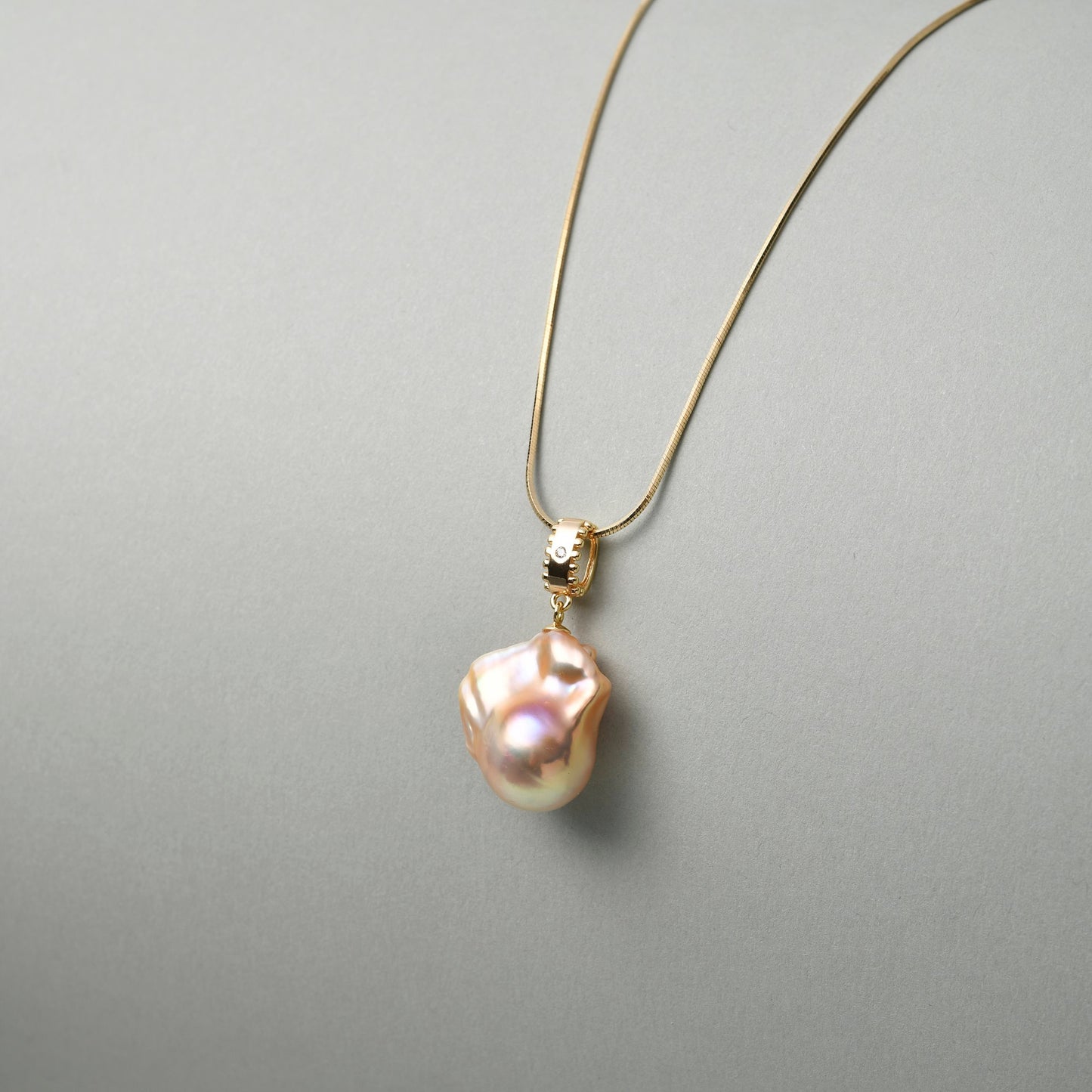 Iridescent Baroque Pearl Pendant
