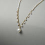 Pearl Drop Chain Necklace