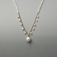 Pearl Drop Chain Necklace thumbnail 2