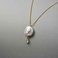 Roman Holiday Coin Pearl Pendant main thumbnail