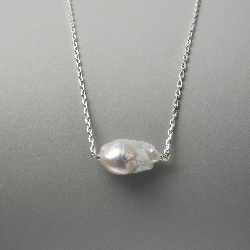 Silver Baroque Pearl Pendant image 2