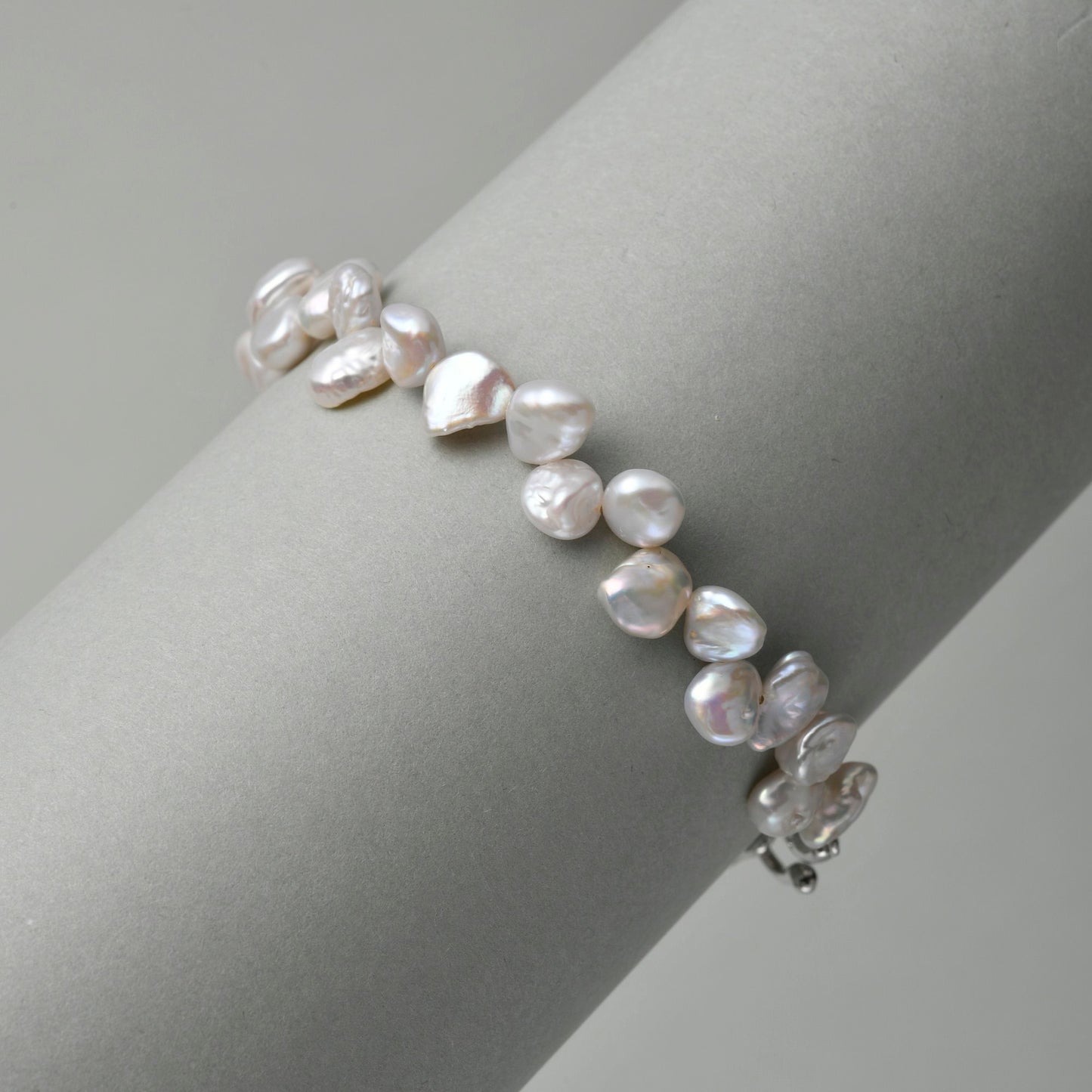 Keshi Pearl Half Chain Bracelet