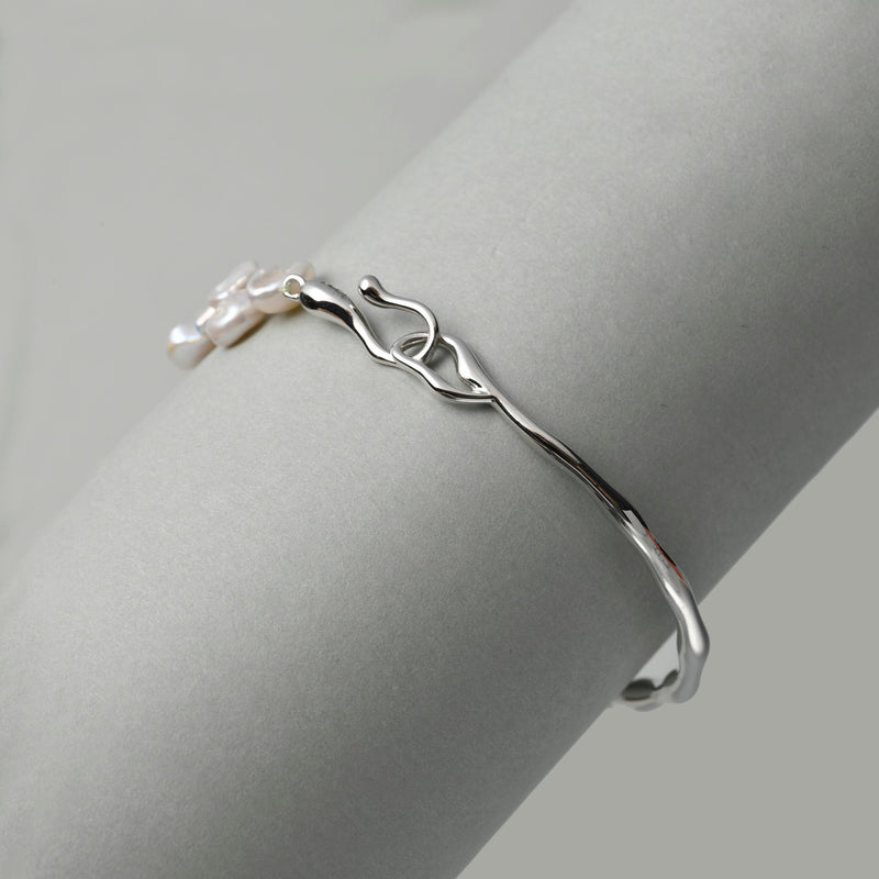 Keshi Pearl Half Chain Bracelet