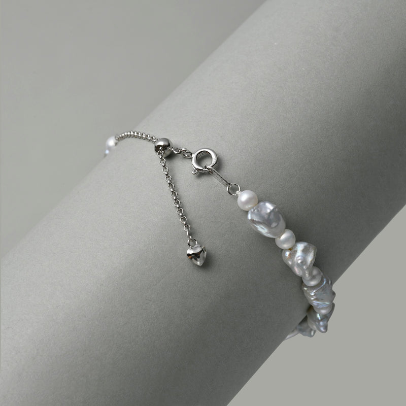 Sun & Moon Keshi Pearl Bracelet image 2