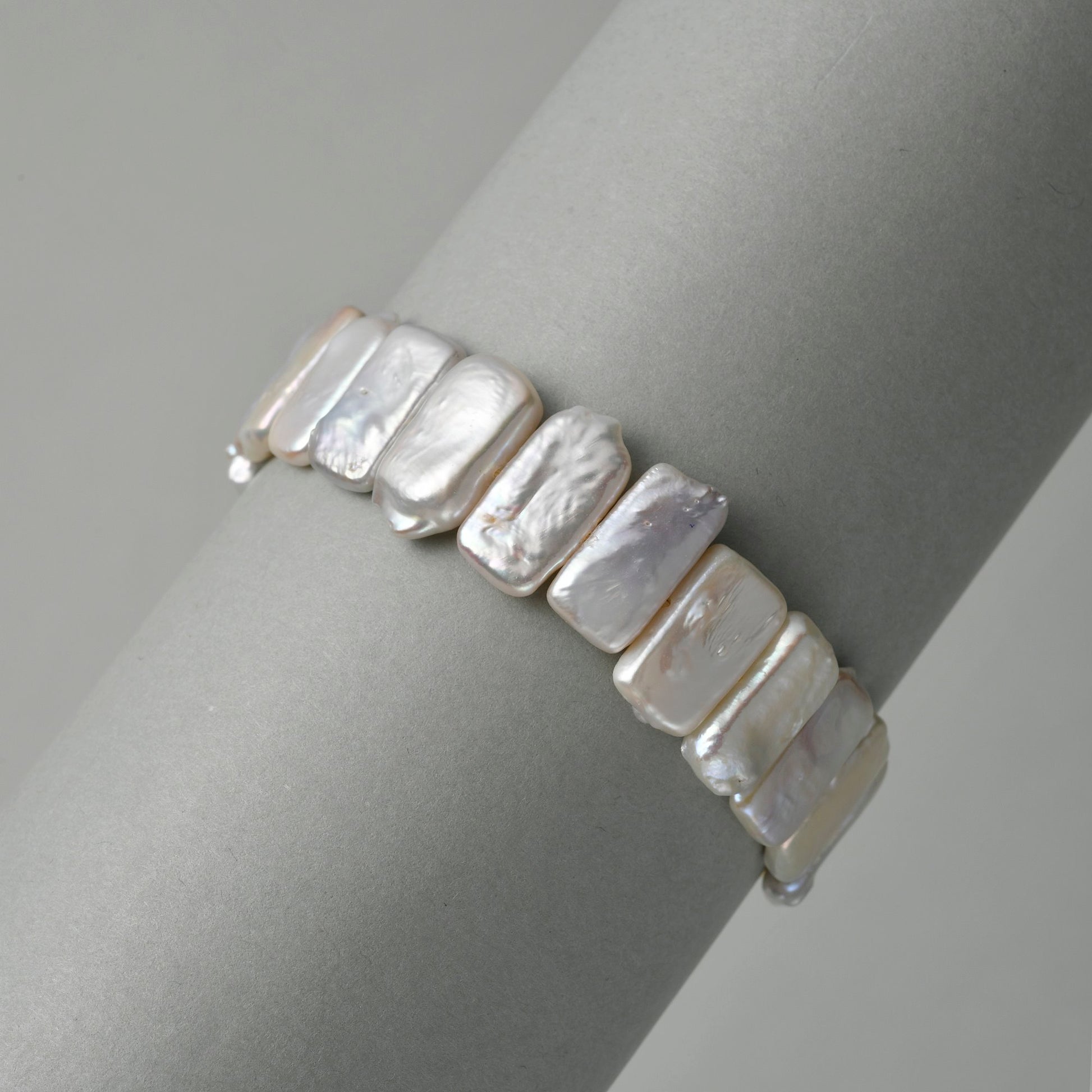 Square Baroque Pearl Bracelet