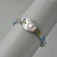 Turquoise Accent Baroque Pearl Bracelet thumbnail 2