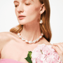 Soft luster freshwater baroque pearl drop earring set