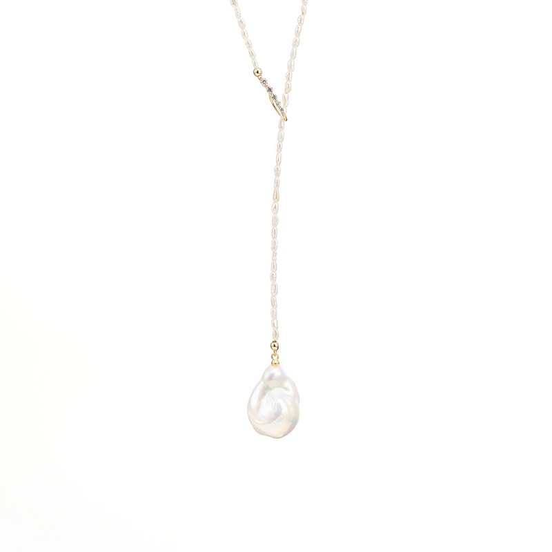 Solstice Drop Baroque Pearl Necklace main image
