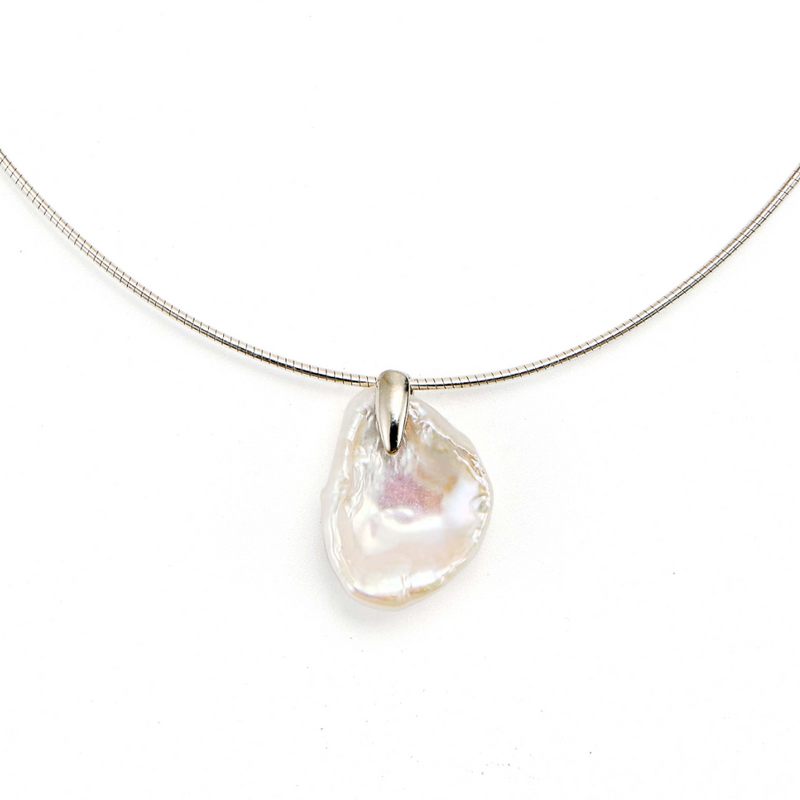 Starlit Ripple Pearl Baroque Pearl Necklace