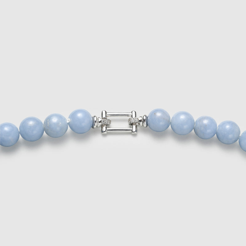 Stick baroque pearl with Peruvian lapis lazuli necklace image 3