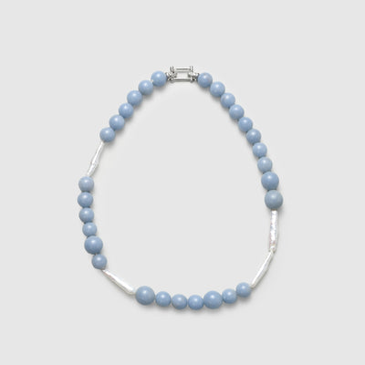 Collier de perles baroques et de lapis-lazuli du Pérou