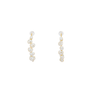 Tide-Drift natural baroque pearl hoop earrings