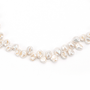 Close-up shot of natural Keshi pearl surface luster detail