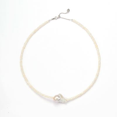 Collier ras-de-cou Tideborn Mini perles baroques