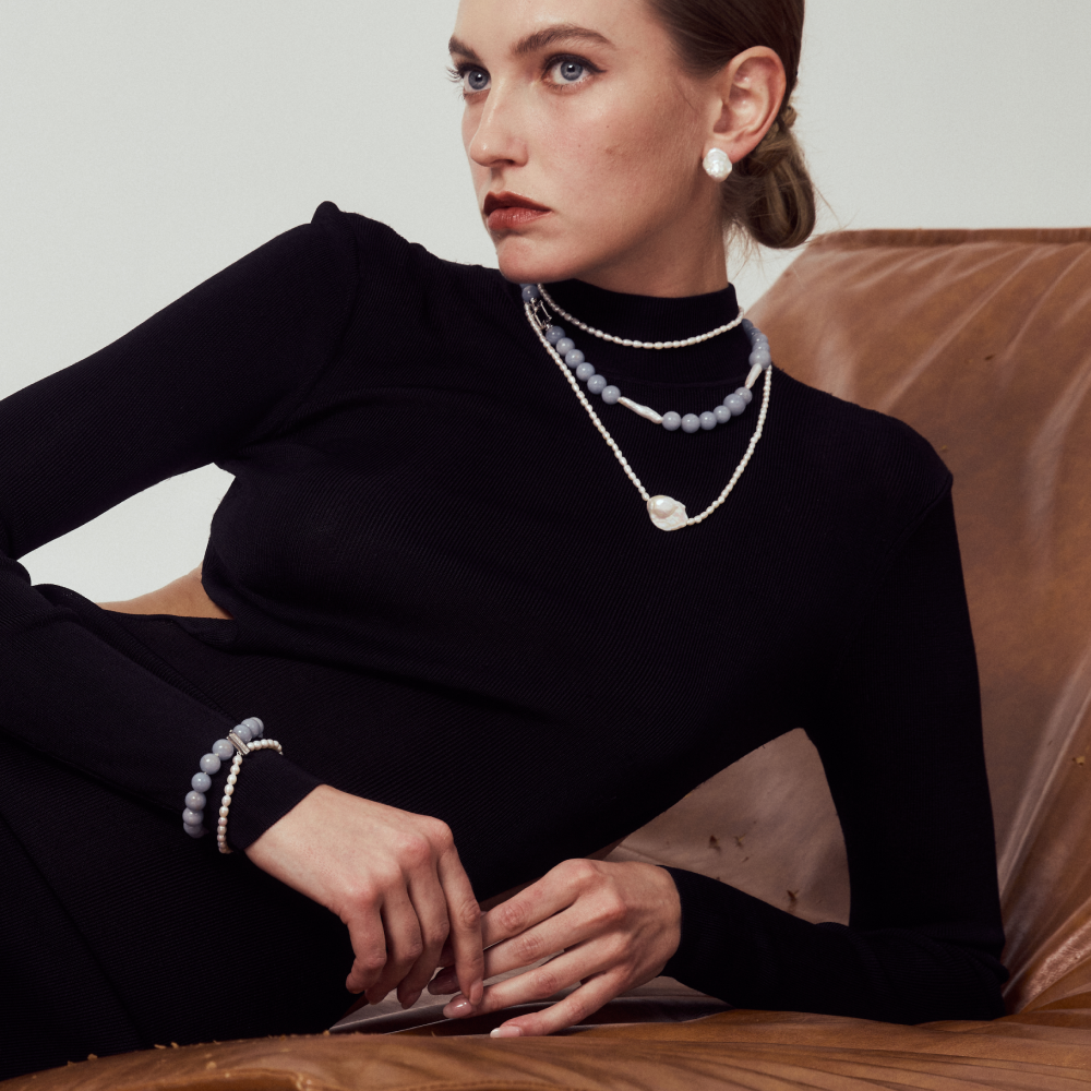 Twin Layer Baroque Pearl Necklace